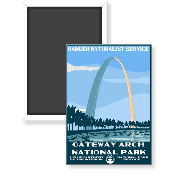 Gateway Arch National Park WPA Magnet - magnet