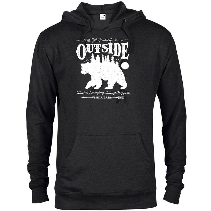 Get Yourself Outside Hoodie - Black / S - hoodie