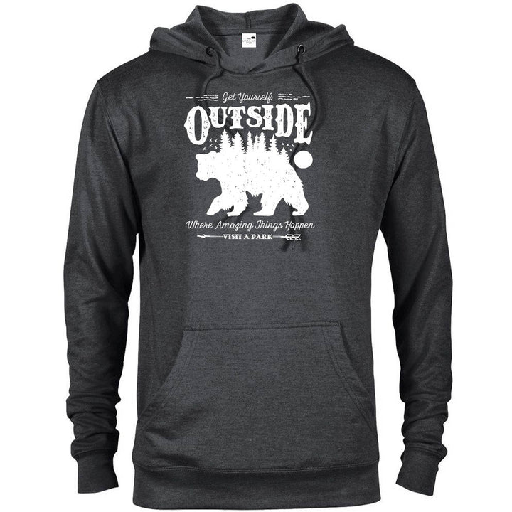 Get Yourself Outside Hoodie - Charcoal Heather / S - hoodie