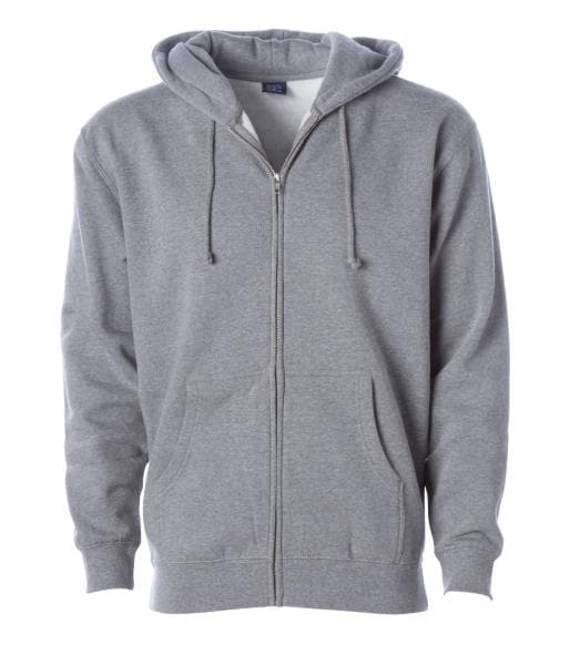 IND4000Z Men’s Heavyweight Zip Hooded Sweatshirt - Gunmetal Heather / XS - ZIPS