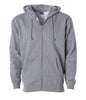 IND4000Z Men’s Heavyweight Zip Hooded Sweatshirt - Gunmetal Heather / XS - ZIPS