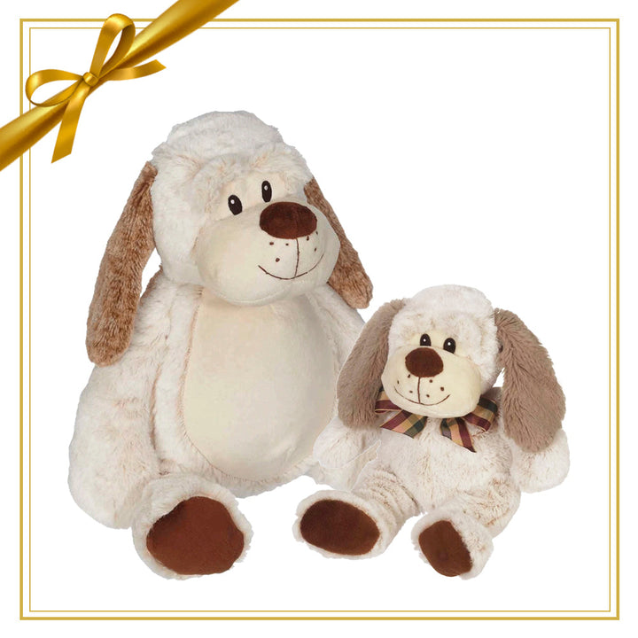 Gift Set - Dalton Dog Buddy & Mini Plush - cream - Embroider Buddy®