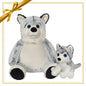 Gift Set - Horatio Husky Buddy & Mini Plush - grey - Embroider Buddy®