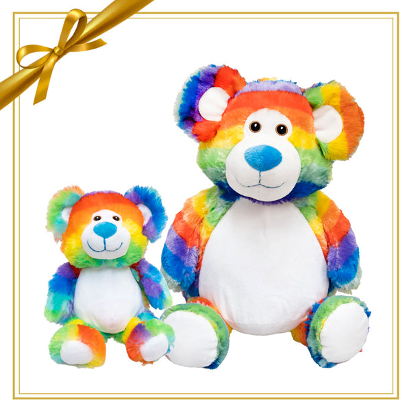 Gift Set - Rainbow Buddy Bear & Mini Plush - colourful - Embroider Buddy®