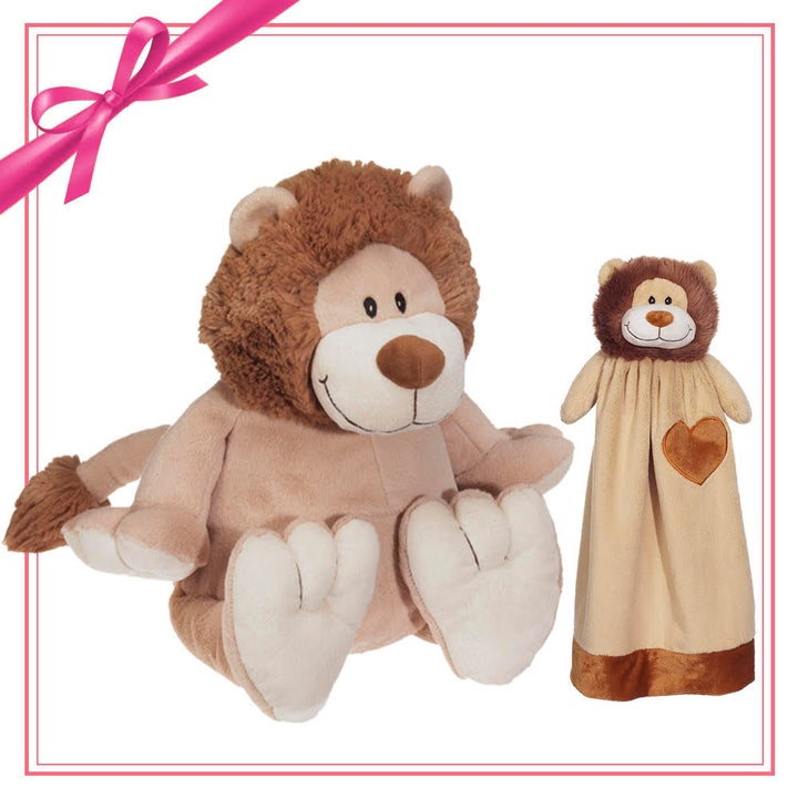 Gift Set - Rory Lion Buddy & Blankey - cream - Embroider Buddy®