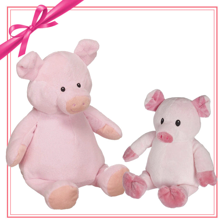 Gift Set - Sweetie Piggy Pal Buddy & Mini Plush - Embroider Buddy®