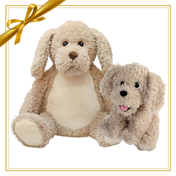 Gift Set - Toffee Doggy Buddy & Mini Plush - brown - Embroider Buddy®