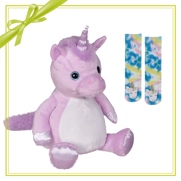 Gift Set - Violette Unicorn Buddy & Tie Dye Unicorn - Embroider Buddy®