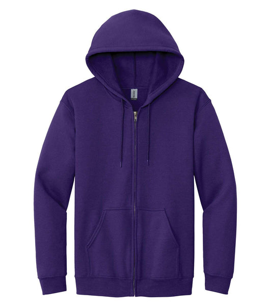 Gildan HEAVY BLEND FULL ZIP HOODED 1860 - Purple / S - Fleece