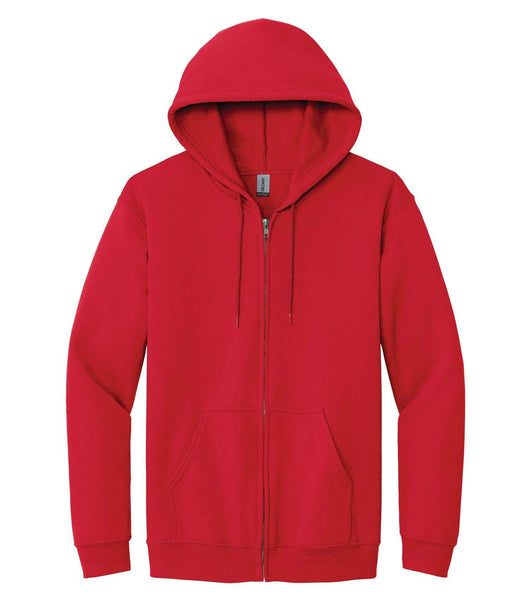 Gildan HEAVY BLEND FULL ZIP HOODED 1860 - Red / S - Fleece