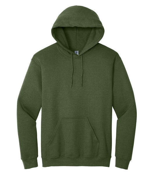 Gildan HEAVY BLEND HOODED SWEATSHIRT 1850 - MilitaryGreen / S - Fleece