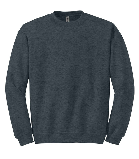 Gildan HEAVYBLEND CREWNECK SWEATSHIRT 1801 - Dark Heather / S - Fleece