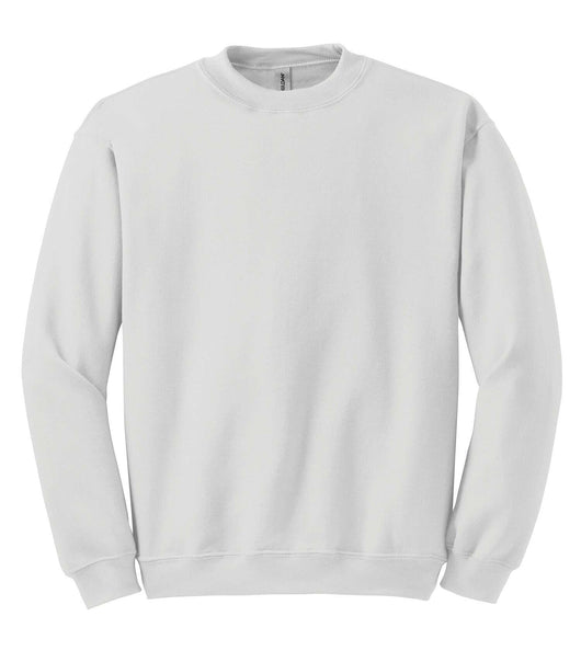 Gildan HEAVYBLEND CREWNECK SWEATSHIRT 1801 - White / S - Fleece