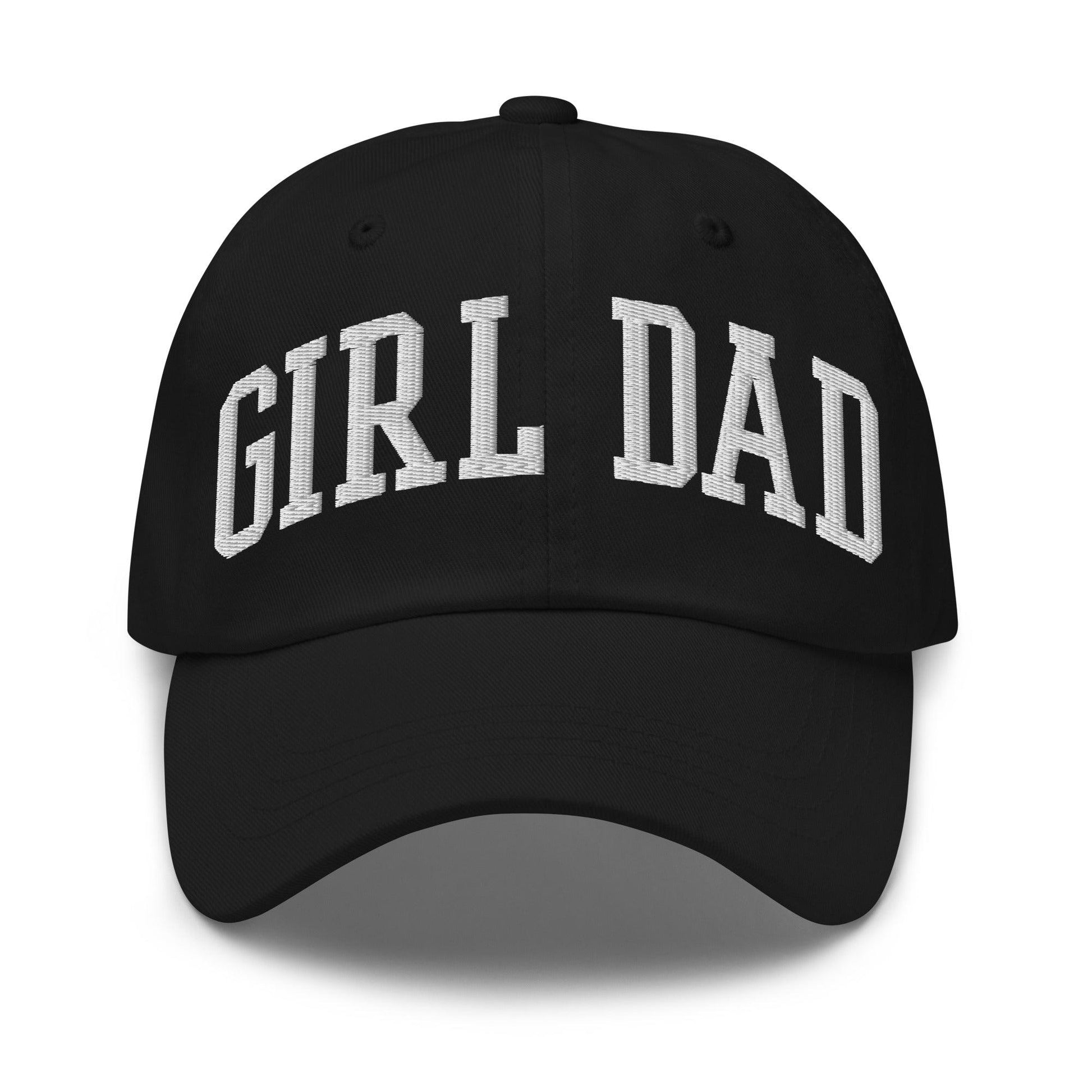 Girl Dad Varsity Letterman Embroidered Hat - Black