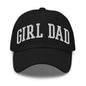Girl Dad Varsity Letterman Embroidered Hat - Black