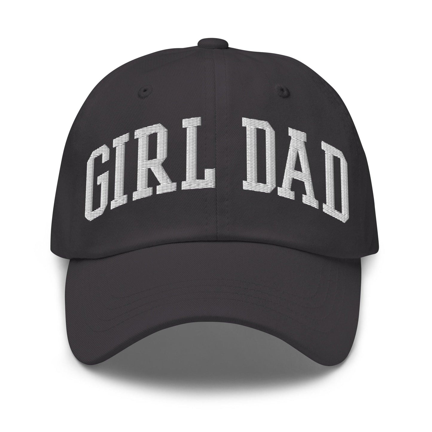 Girl Dad Varsity Letterman Embroidered Hat - Dark Grey