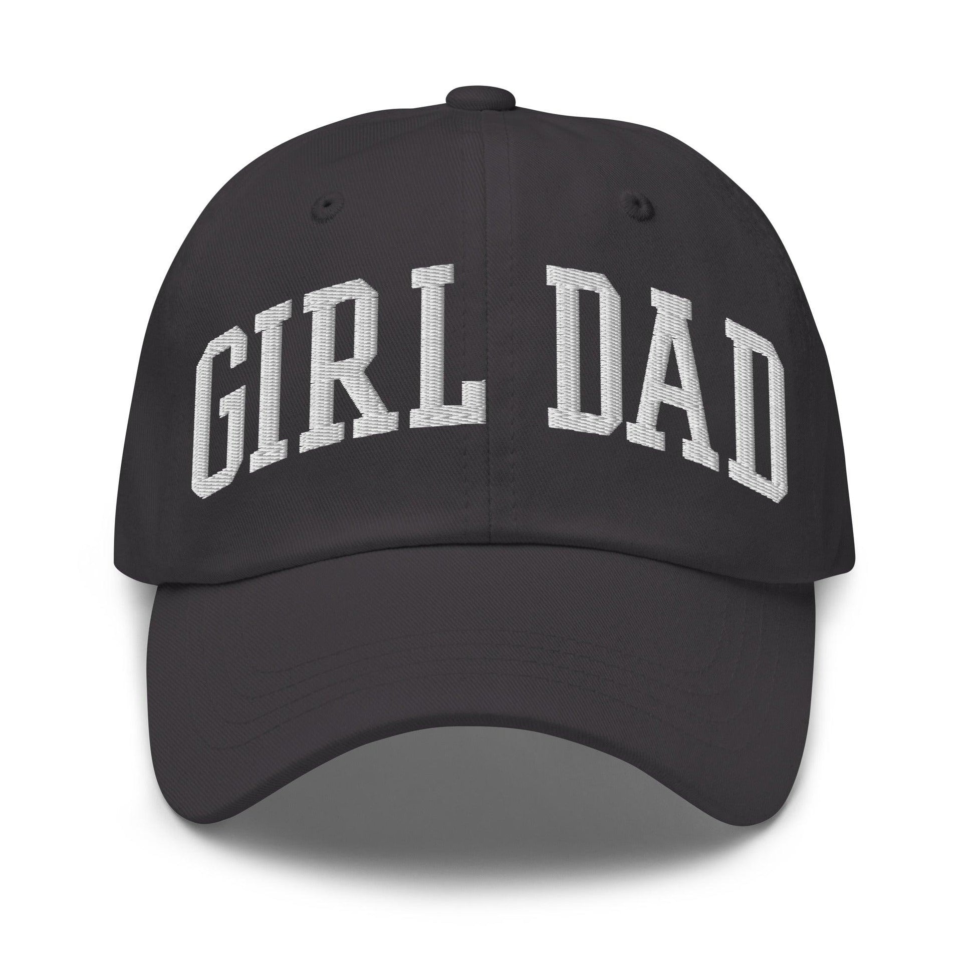 Girl Dad Varsity Letterman Embroidered Hat - Dark Grey