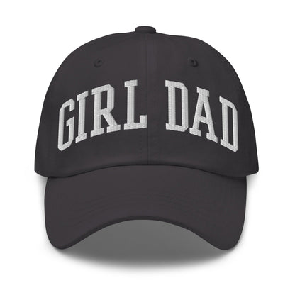 Girl Dad Varsity Letterman Embroidered Hat - Dark Grey