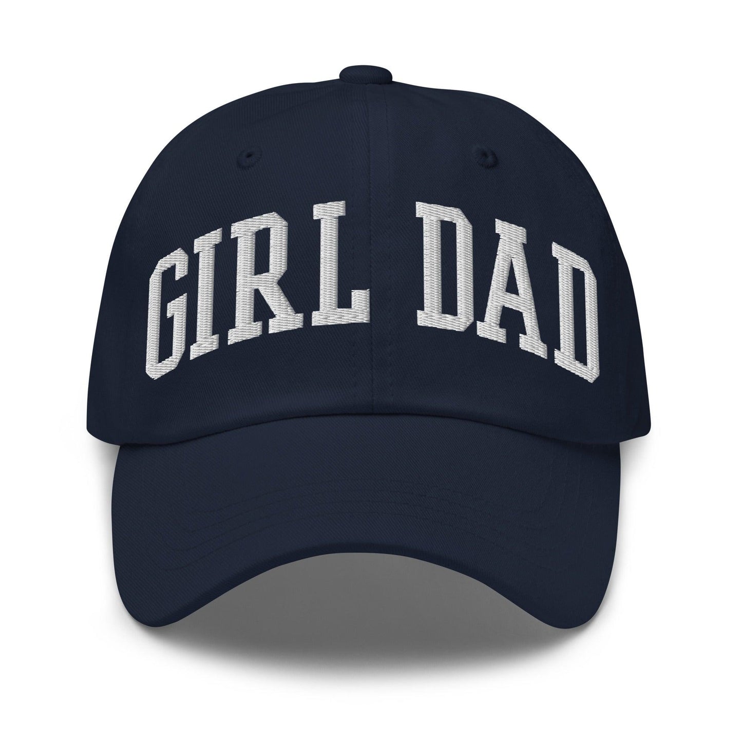 Girl Dad Varsity Letterman Embroidered Hat - Navy