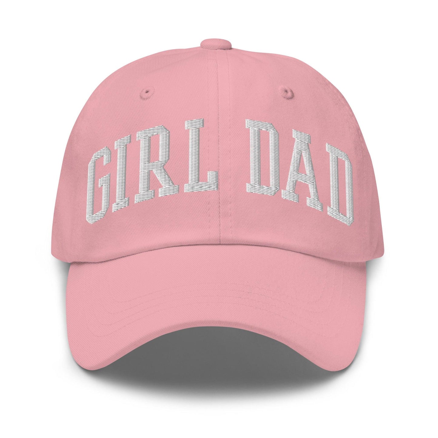 Girl Dad Varsity Letterman Embroidered Hat - Pink
