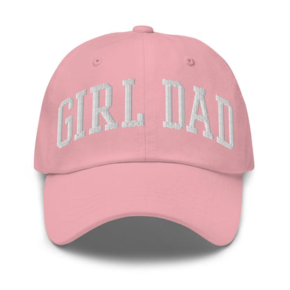 Girl Dad Varsity Letterman Embroidered Hat - Pink