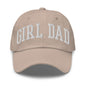 Girl Dad Varsity Letterman Embroidered Hat - Stone