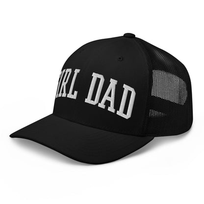 Girl Dad Varsity Letterman Embroidered Mesh Trucker Hat