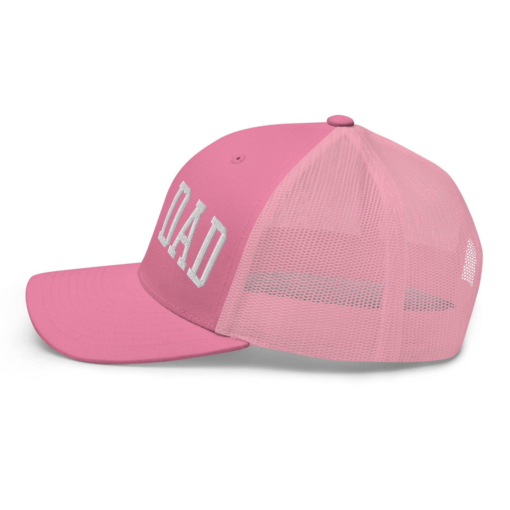 Girl Dad Varsity Letterman Embroidered Mesh Trucker Hat