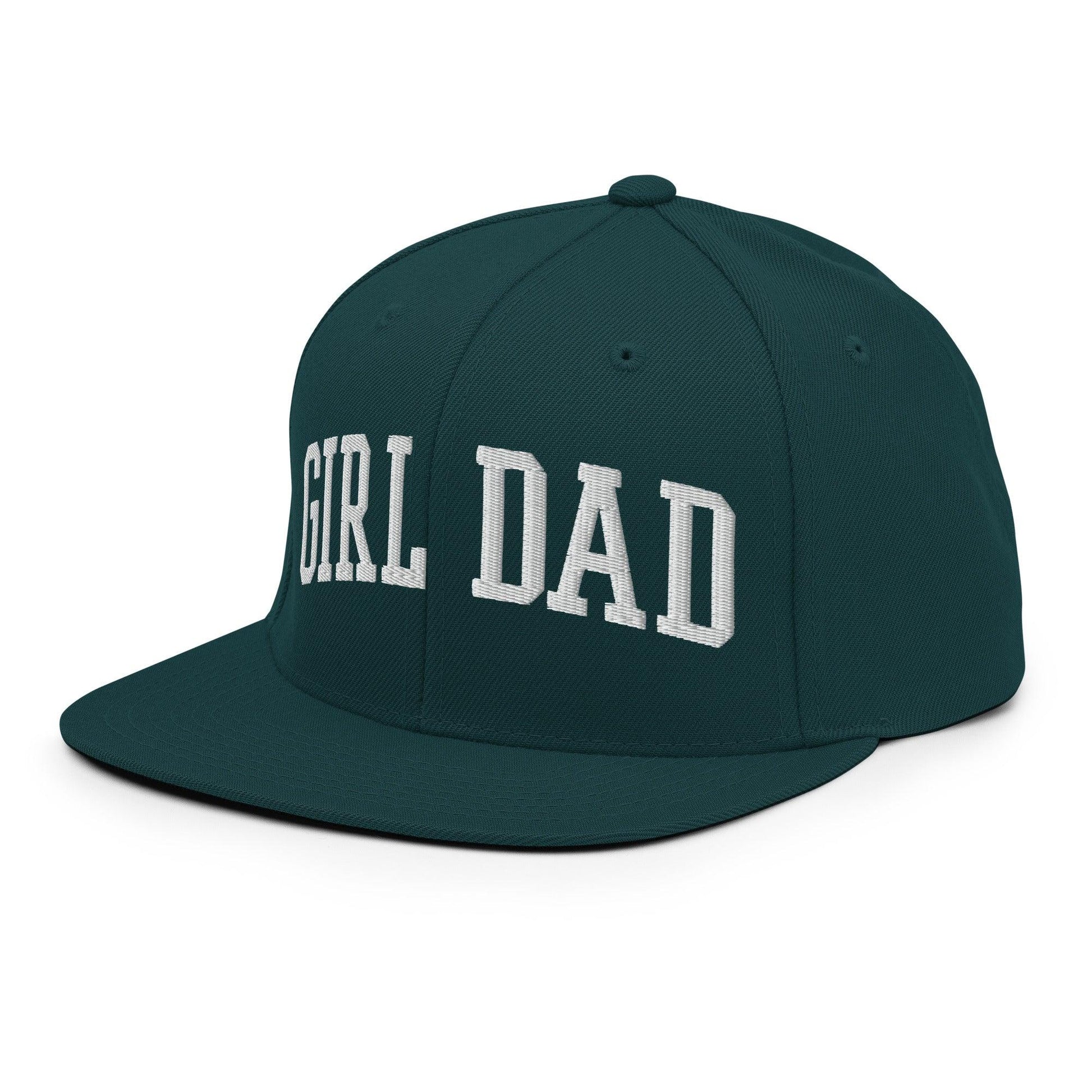 Girl Dad Varsity Letterman Flat Bill Brim Snapback Hat