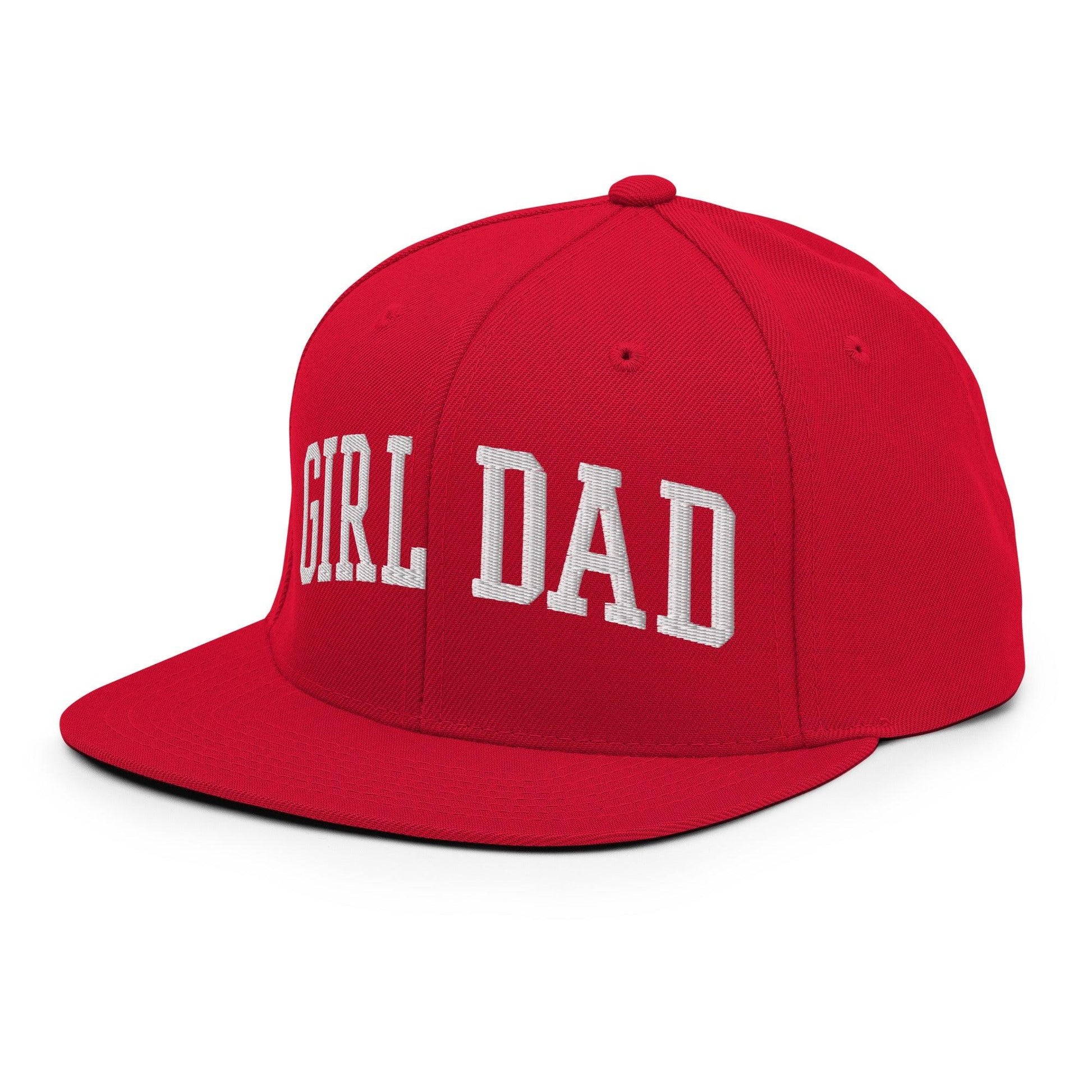 Girl Dad Varsity Letterman Flat Bill Brim Snapback Hat