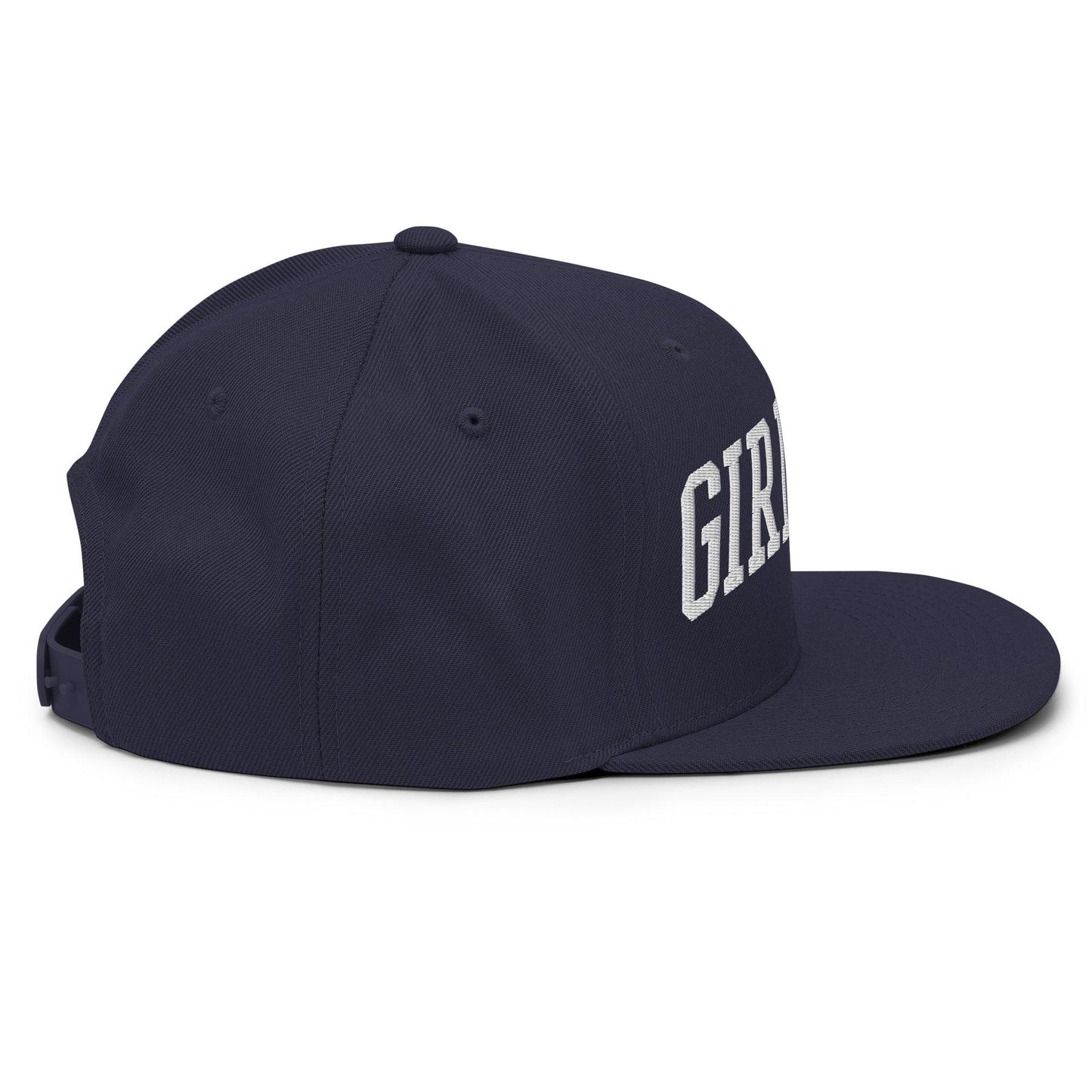 Girl Dad Varsity Letterman Flat Bill Brim Snapback Hat