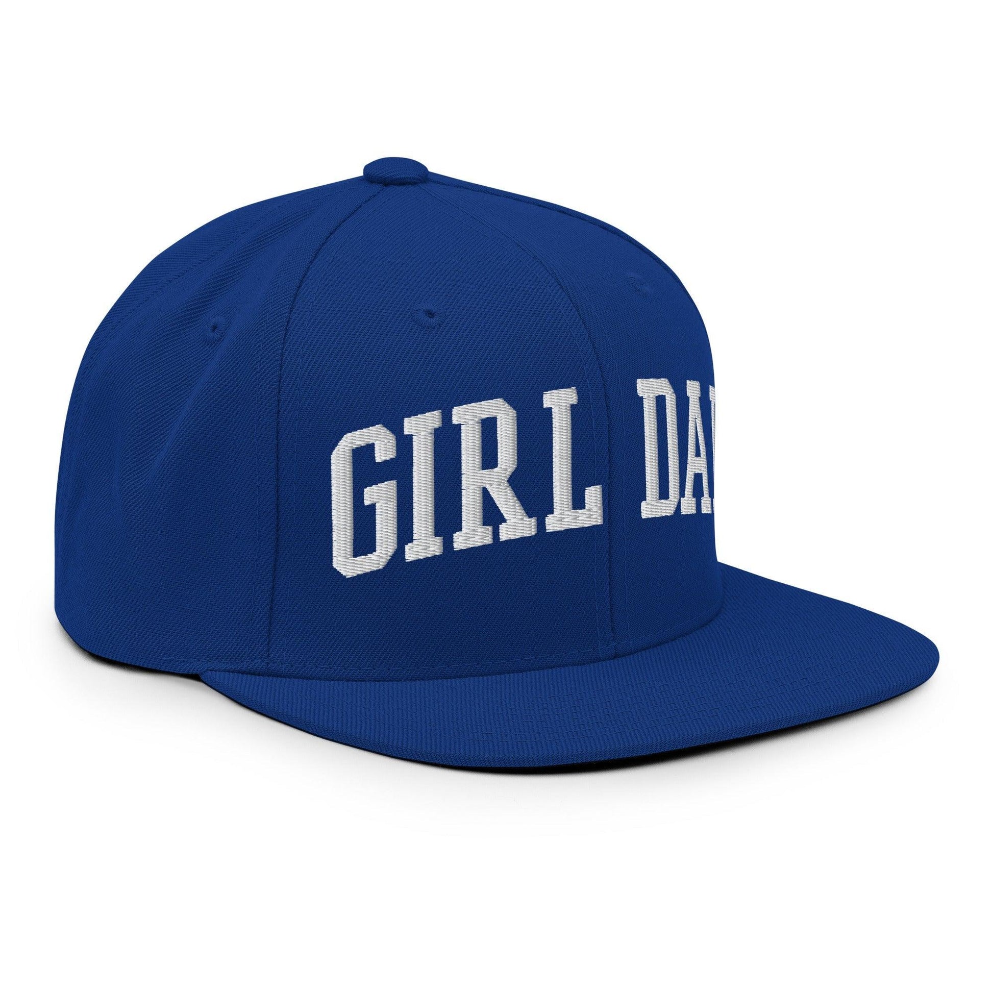 Girl Dad Varsity Letterman Flat Bill Brim Snapback Hat