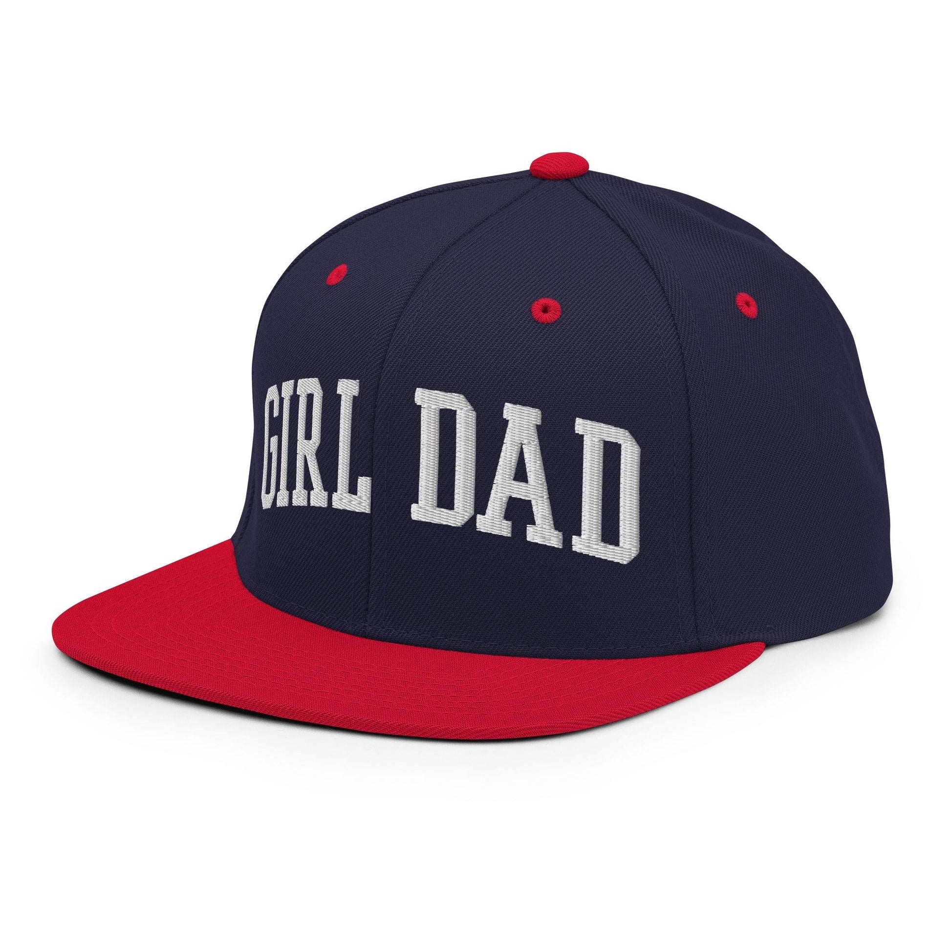 Girl Dad Varsity Letterman Flat Bill Brim Snapback Hat
