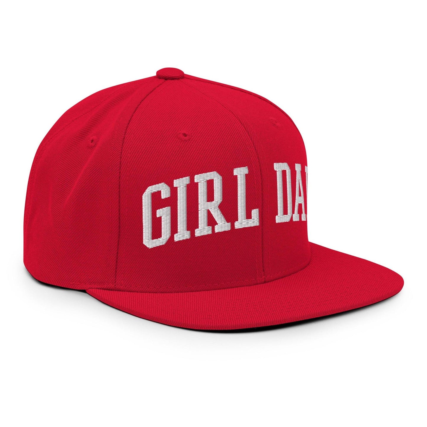 Girl Dad Varsity Letterman Flat Bill Brim Snapback Hat