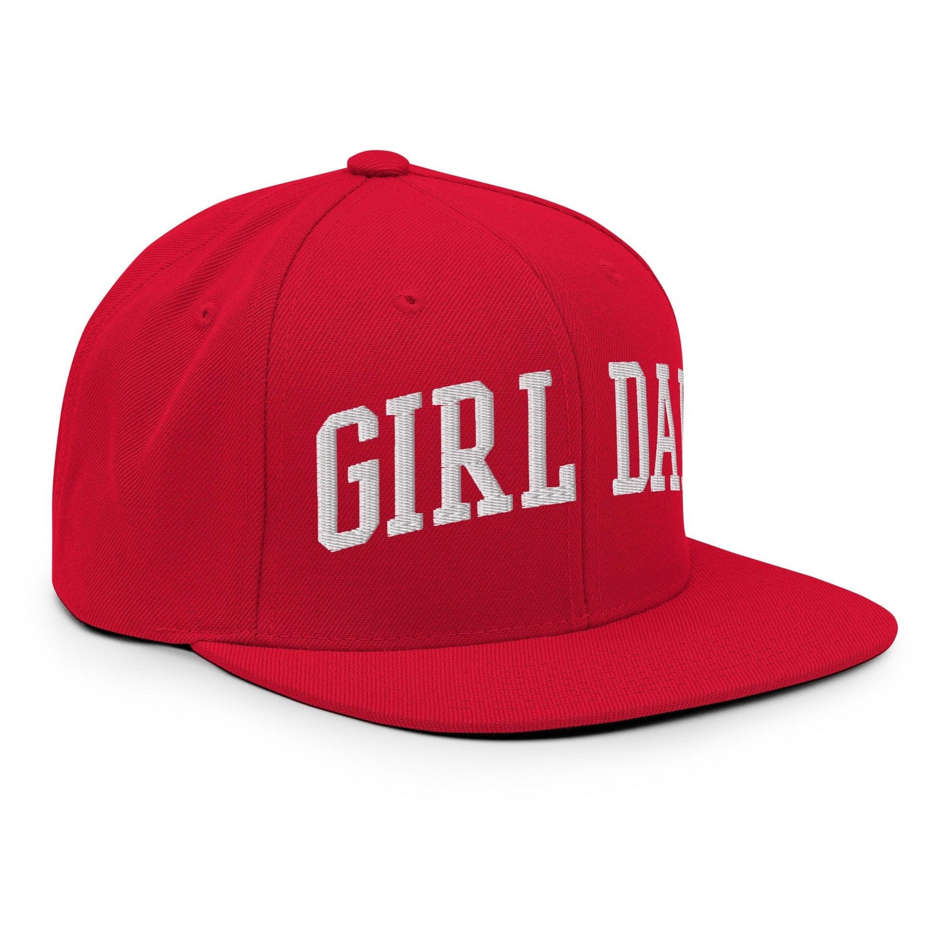 Girl Dad Varsity Letterman Flat Bill Brim Snapback Hat