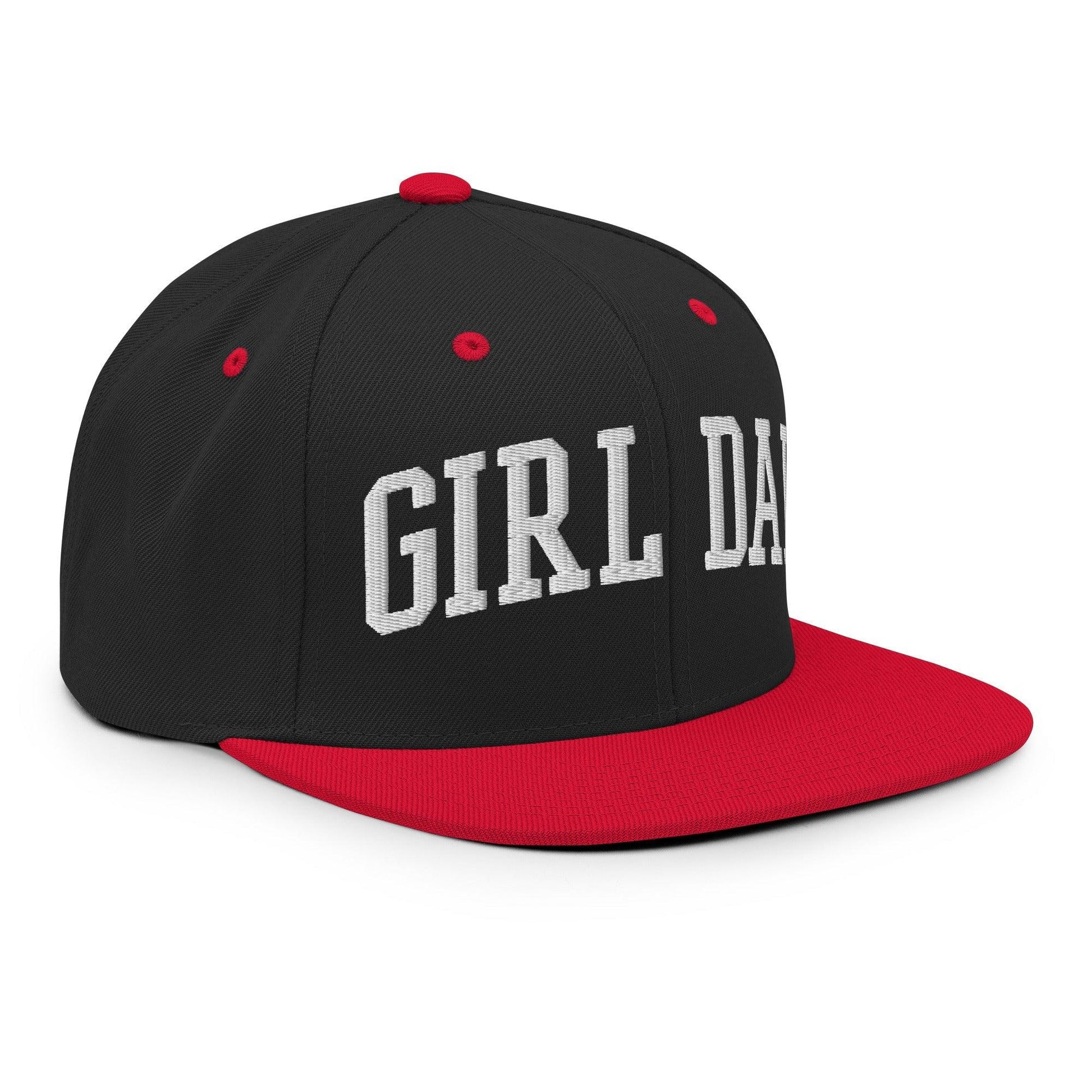 Girl Dad Varsity Letterman Flat Bill Brim Snapback Hat