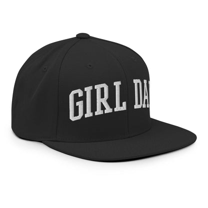 Girl Dad Varsity Letterman Flat Bill Brim Snapback Hat