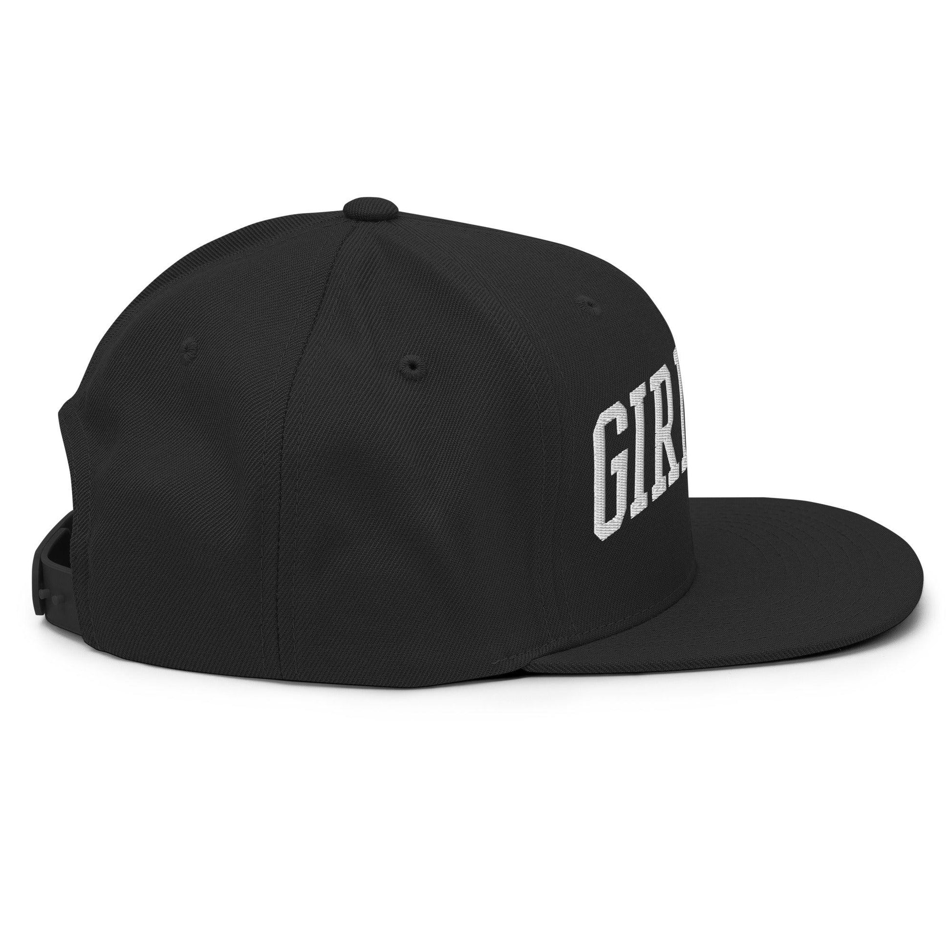 Girl Dad Varsity Letterman Flat Bill Brim Snapback Hat