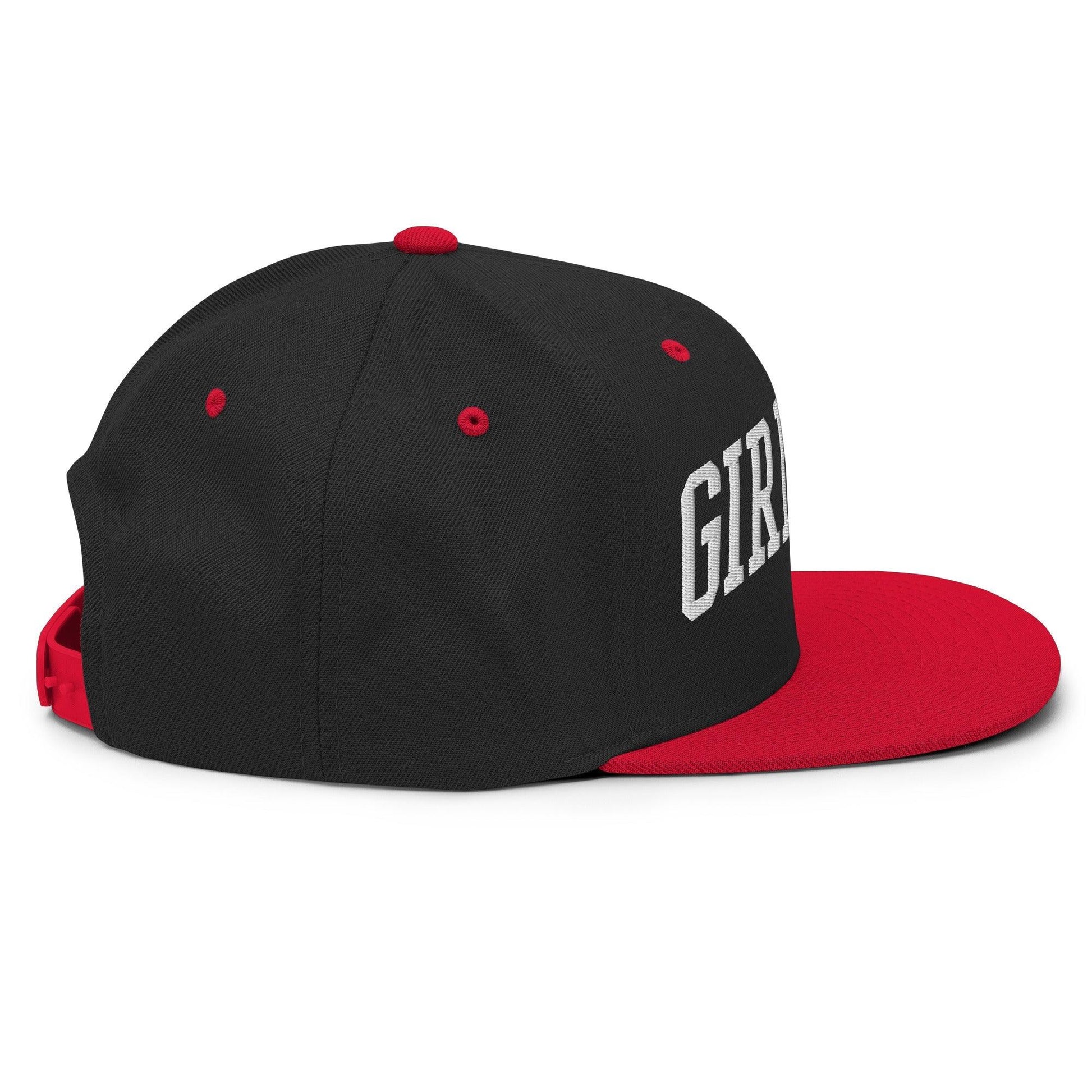 Girl Dad Varsity Letterman Flat Bill Brim Snapback Hat