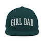 Girl Dad Varsity Letterman Flat Bill Brim Snapback Hat - Spruce