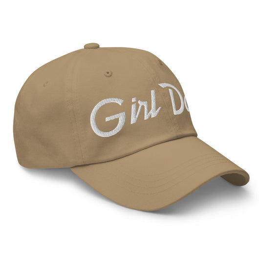 Girl Dad Vintage Sports Script Embroidered Dad Hat