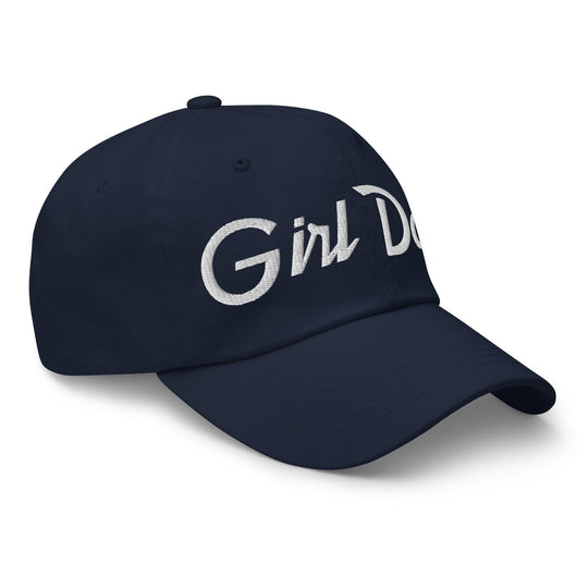 Girl Dad Vintage Sports Script Embroidered Dad Hat