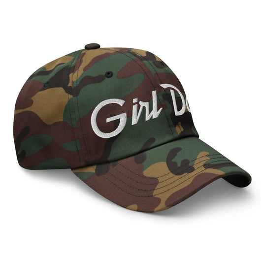Girl Dad Vintage Sports Script Embroidered Dad Hat