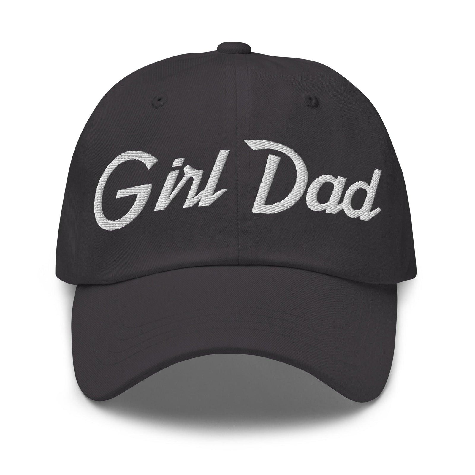 Girl Dad Vintage Sports Script Embroidered Dad Hat - Dark Grey