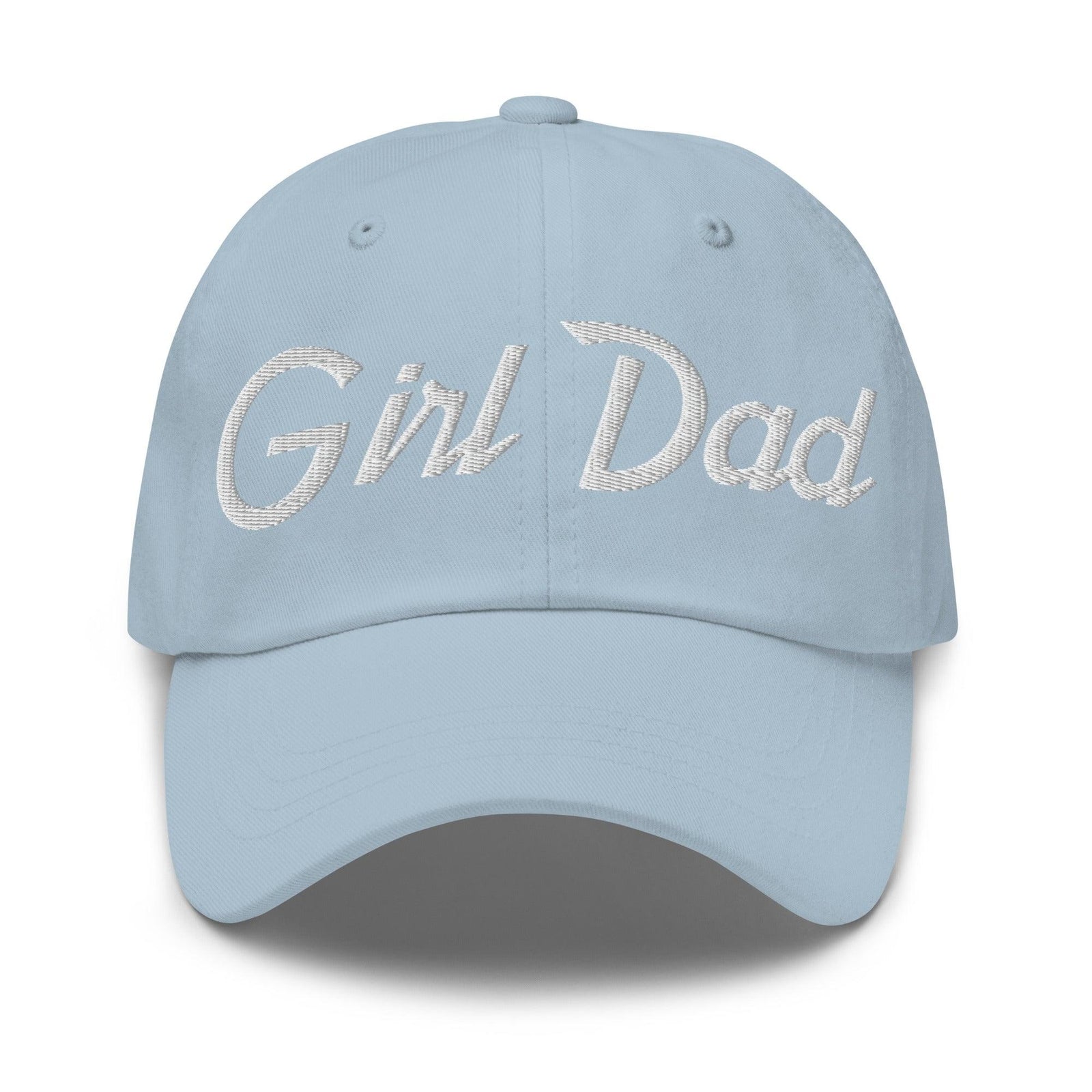 Girl Dad Vintage Sports Script Embroidered Dad Hat - Light Blue