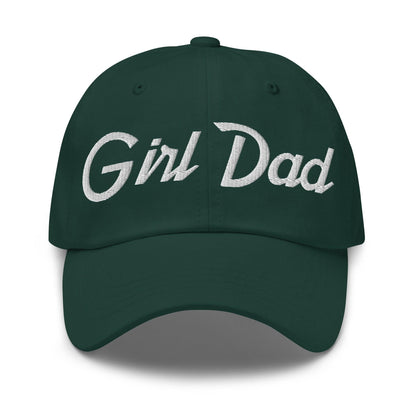 Girl Dad Vintage Sports Script Embroidered Hat - Spruce