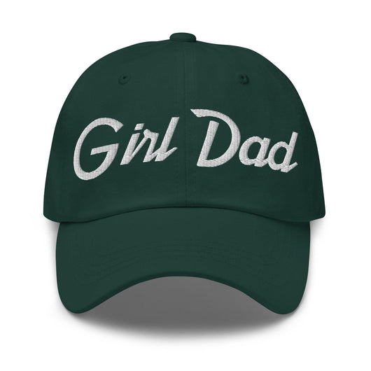 Girl Dad Vintage Sports Script Embroidered Dad Hat - Spruce