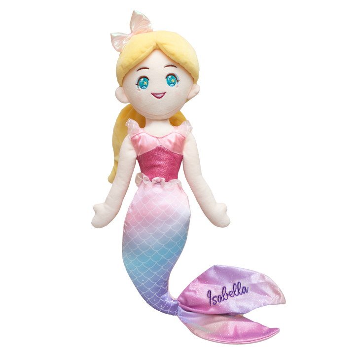 Gisele Mermaid Doll 18’’ - pink - Embroider Buddy®