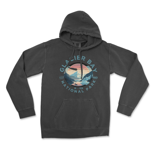 Glacier Bay National Park Comfort Colors Hoodie - S / Pepper - hoodie