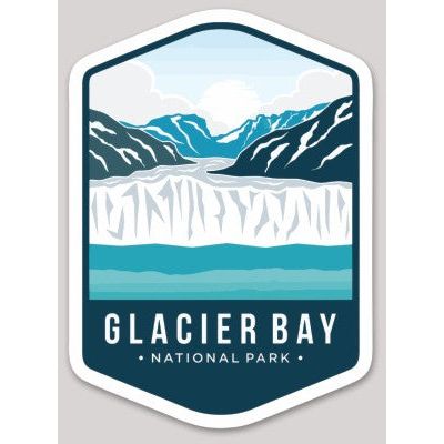 Glacier Bay National Park Die Cut Sticker Large - sticker